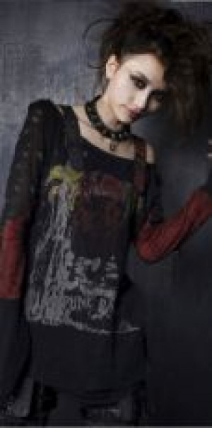  LONGSLEEV Punk Rave T-221/BK-RD -  
