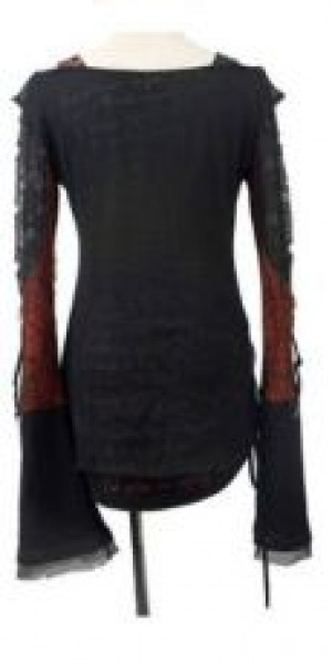  LONGSLEEV Punk Rave T-221/BK-RD -  