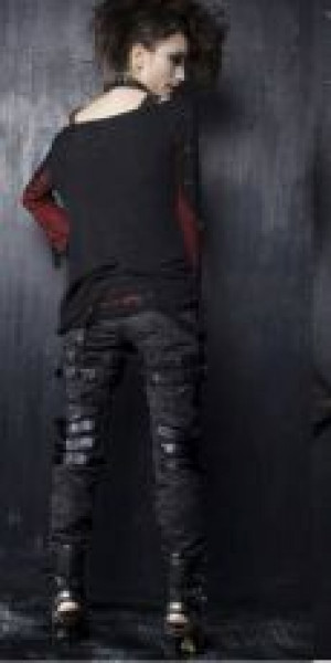  LONGSLEEV Punk Rave T-221/BK-RD -  