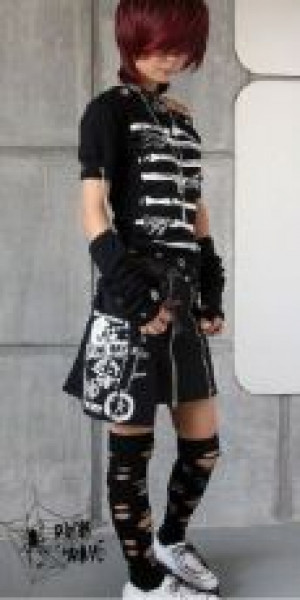  T-SHIRT Punk Rave T-178/BK -  