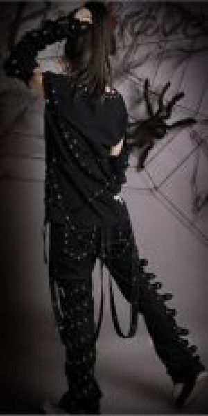  PANTS Punk Rave K-095/BK -  