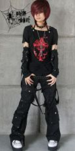  T-162/BK-RD Punk Rave T-162/BK-RD -  