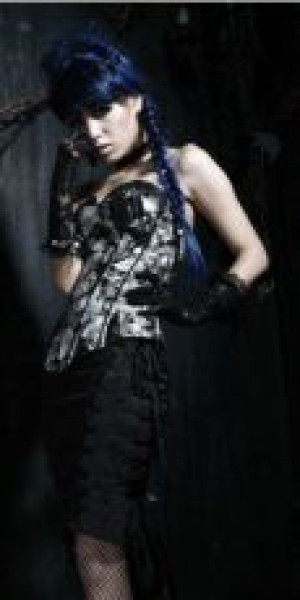  CORSET Punk Rave Y-387/BK-WH /  /  /  / -  