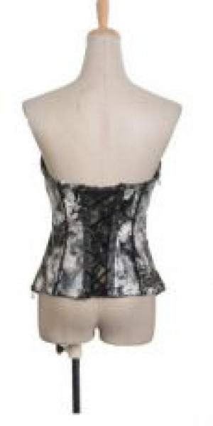  CORSET Punk Rave Y-387/BK-WH /  /  /  / -  