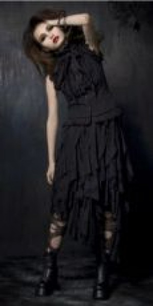  c  BLOUSE Punk Rave Y-301/BK-RD -  