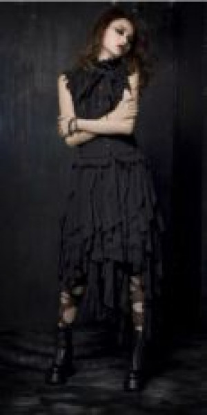  c  BLOUSE Punk Rave Y-301/BK-RD -  