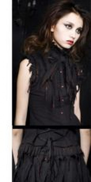  c  BLOUSE Punk Rave Y-301/BK-RD -  