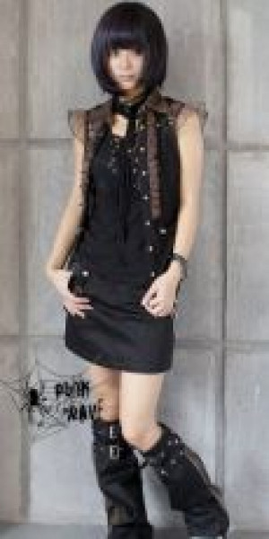  BLOUSE Punk Rave Y-177/BK-YE -  