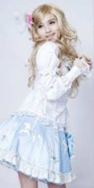  c  BLOUSE Punk Rave Y-248/WH -  