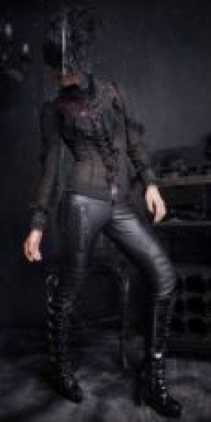  c  BLOUSE Punk Rave Y-356/BK-RD -  