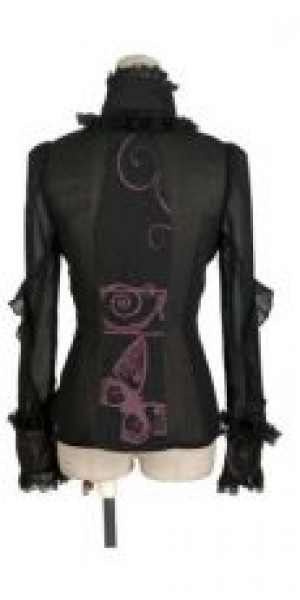  c  BLOUSE Punk Rave Y-356/BK-RD -  