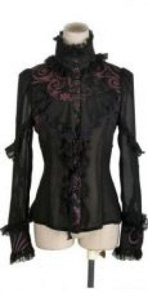  c  BLOUSE Punk Rave Y-356/BK-RD -  