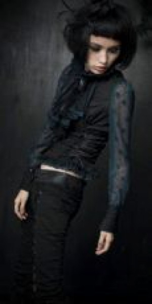  c  BLOUSE Punk Rave Y-361/BK-BL -  