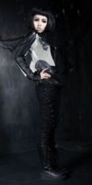  TROUSERS Punk Rave K-136/BK -  