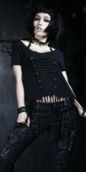  TROUSERS Punk Rave K-137/BK -  