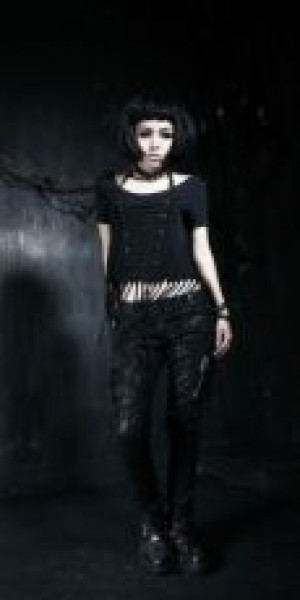  TROUSERS Punk Rave K-137/BK -  