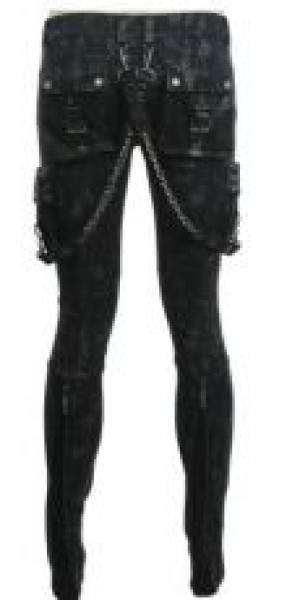  TROUSERS Punk Rave K-137/BK -  