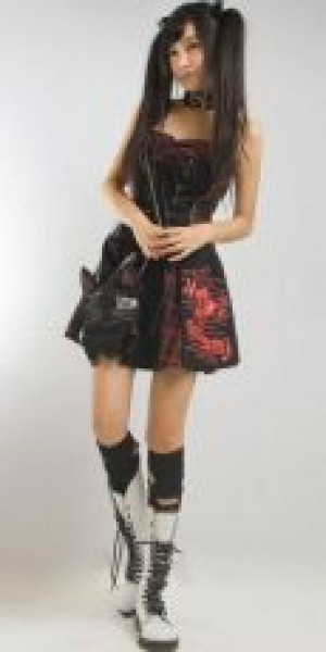  DRESS Punk Rave Q-112/BK-RD -  