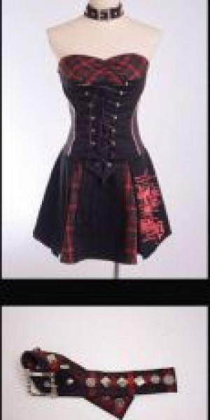  DRESS Punk Rave Q-112/BK-RD -  