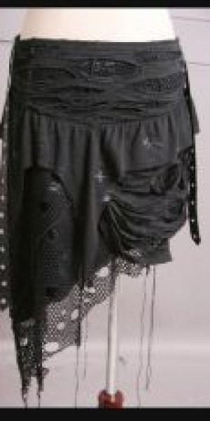  =SKIRT= Punk Rave Q-098/BK -  