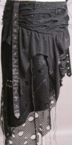  =SKIRT= Punk Rave Q-098/BK -  