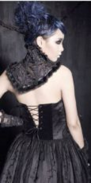 COLLAR Punk Rave S-126/BK -  