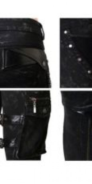  TROUSERS Punk Rave K-139/BK -  