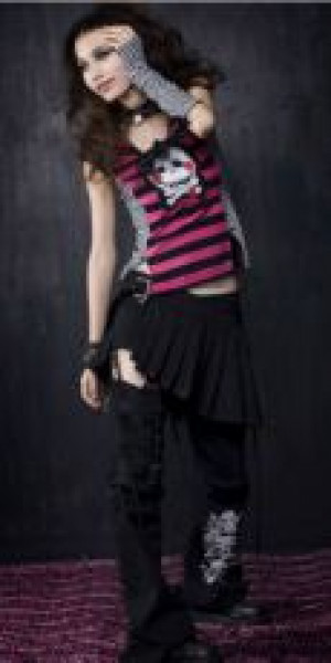  TROUSERS Punk Rave K-013/BK -  