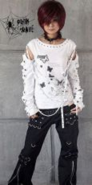  TROUSERS Punk Rave K-028/BK -  