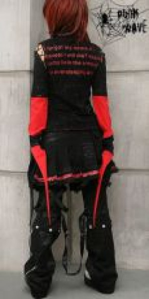  TROUSERS Punk Rave K-053/BK -  