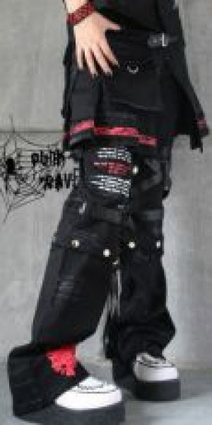  TROUSERS Punk Rave K-053/BK -  