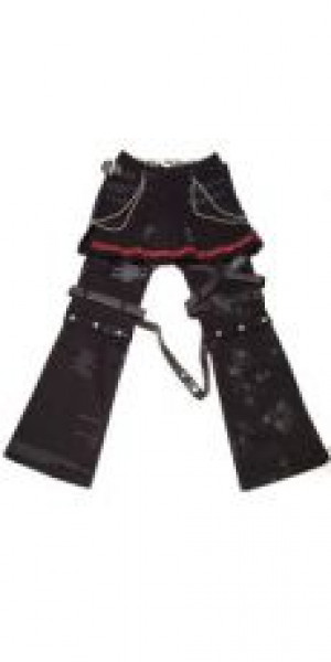  TROUSERS Punk Rave K-053/BK -  