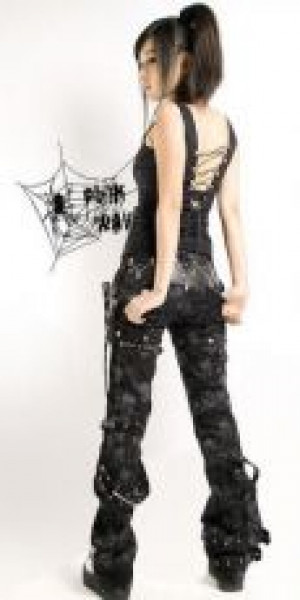  =TROUSERS= Punk Rave K-096/BK -  