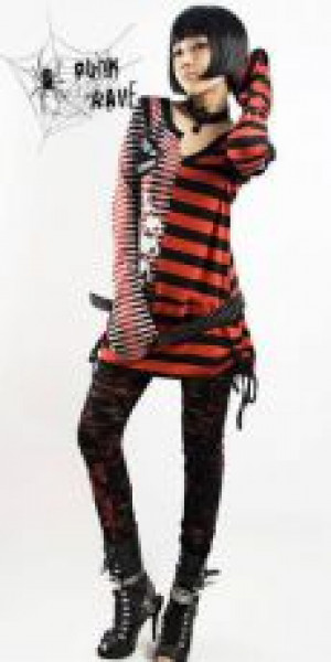  TROUSERS Punk Rave K-099/RD -  