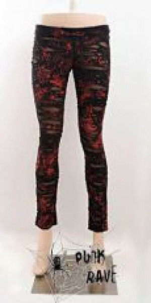  TROUSERS Punk Rave K-099/RD -  
