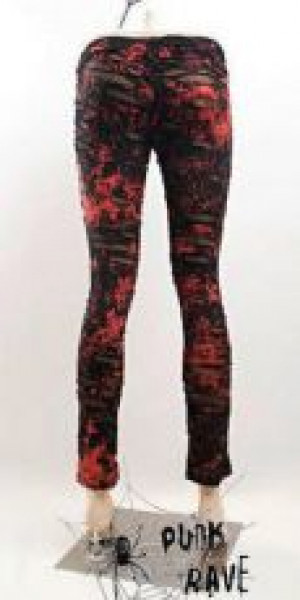  TROUSERS Punk Rave K-099/RD -  