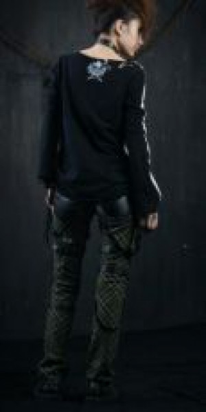  TROUSERS Punk Rave K-124/GR -  