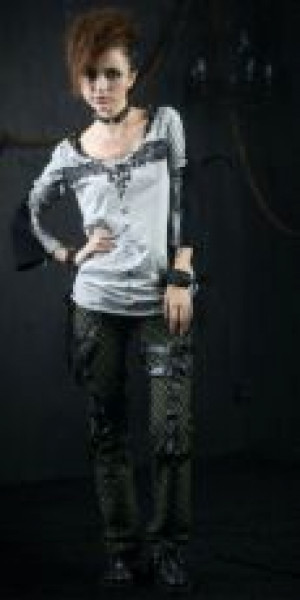  TROUSERS Punk Rave K-124/GR -  