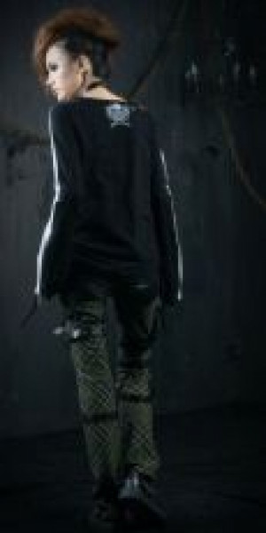  TROUSERS Punk Rave K-124/GR -  