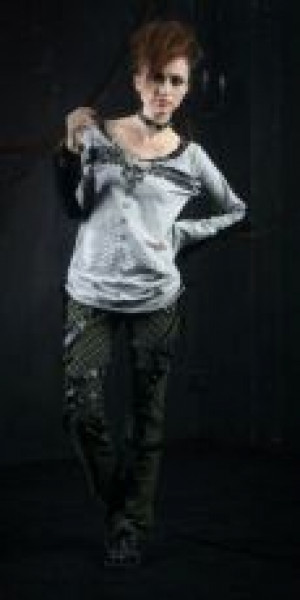  TROUSERS Punk Rave K-124/GR -  