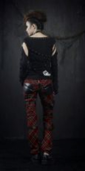  TROUSERS Punk Rave K-124/RD -  