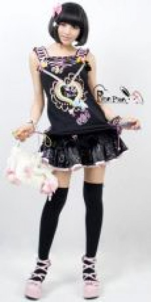  T-SHIRT Punk Rave LT-001/BK -  