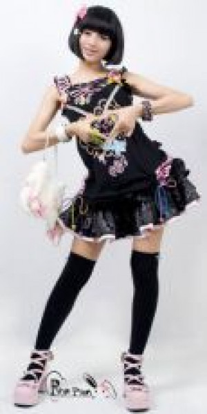 T-SHIRT Punk Rave LT-001/BK -  