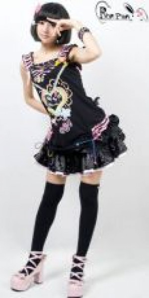  T-SHIRT Punk Rave LT-001/BK -  