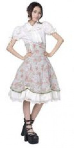  c  BLOUSE Punk Rave LY-006/WH -  