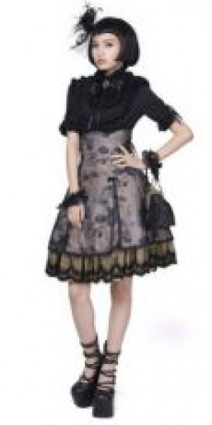  c  BLOUSE Punk Rave LY-008/BK -  