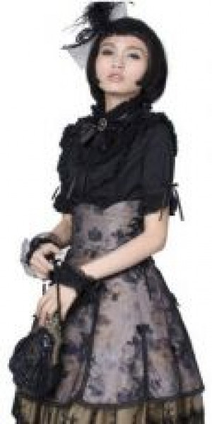 c  BLOUSE Punk Rave LY-008/BK -  