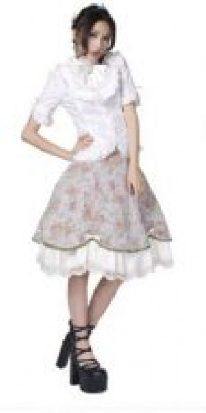  c  BLOUSE Punk Rave LY-008/WH -  