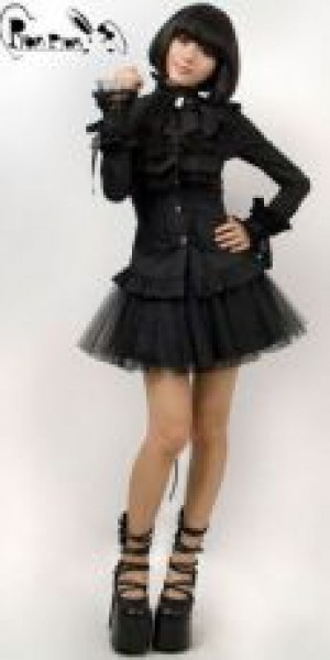  c  BLOUSE Punk Rave LY-013/BK -  