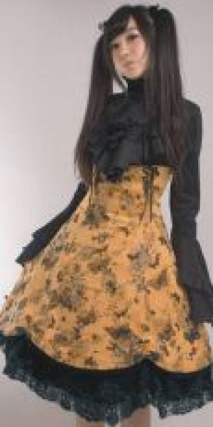 - =SKIRT= Punk Rave Q-115/YE -  
